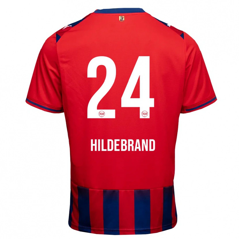 DanxenレディースJan Hildebrandt#24ロイヤルブルー ホワイト レッドホームシャツ2026/27ジャージーユニフォーム