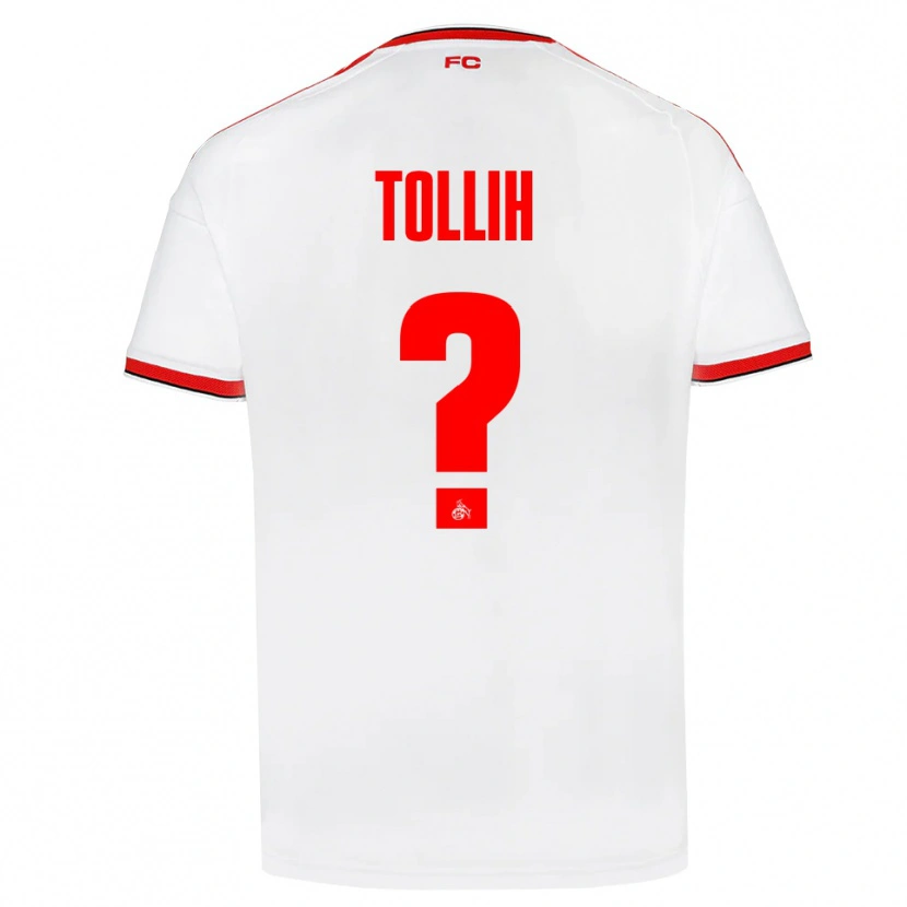 DanxenレディースYassin Tollih#0ホワイト レッド ブラックホームシャツ2026/27ジャージーユニフォーム
