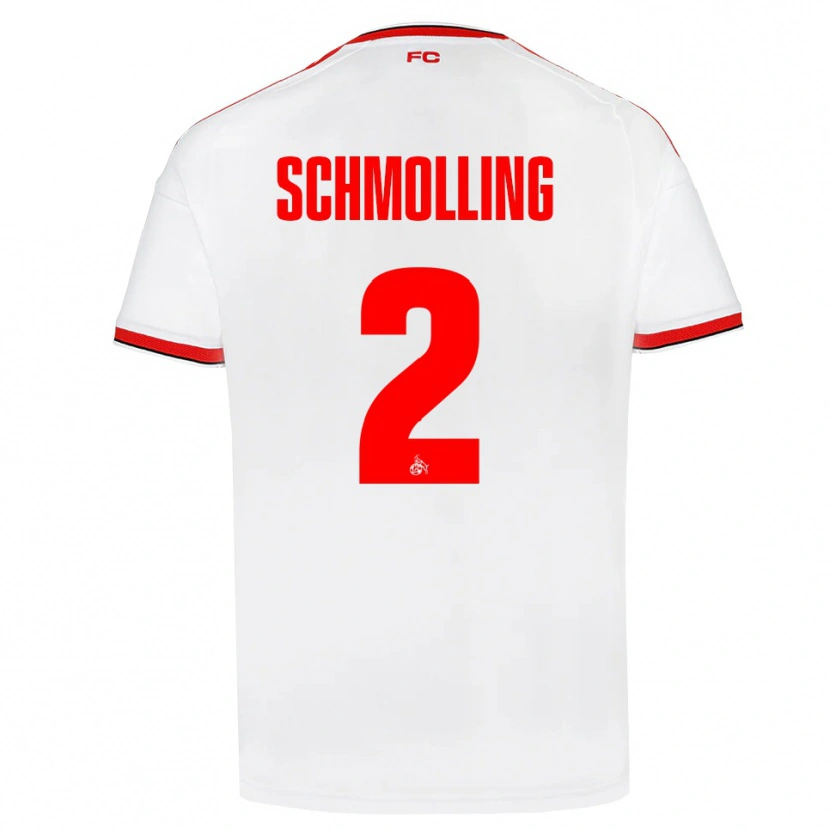 DanxenレディースViktor Schmolling#2ホワイト レッド ブラックホームシャツ2026/27ジャージーユニフォーム