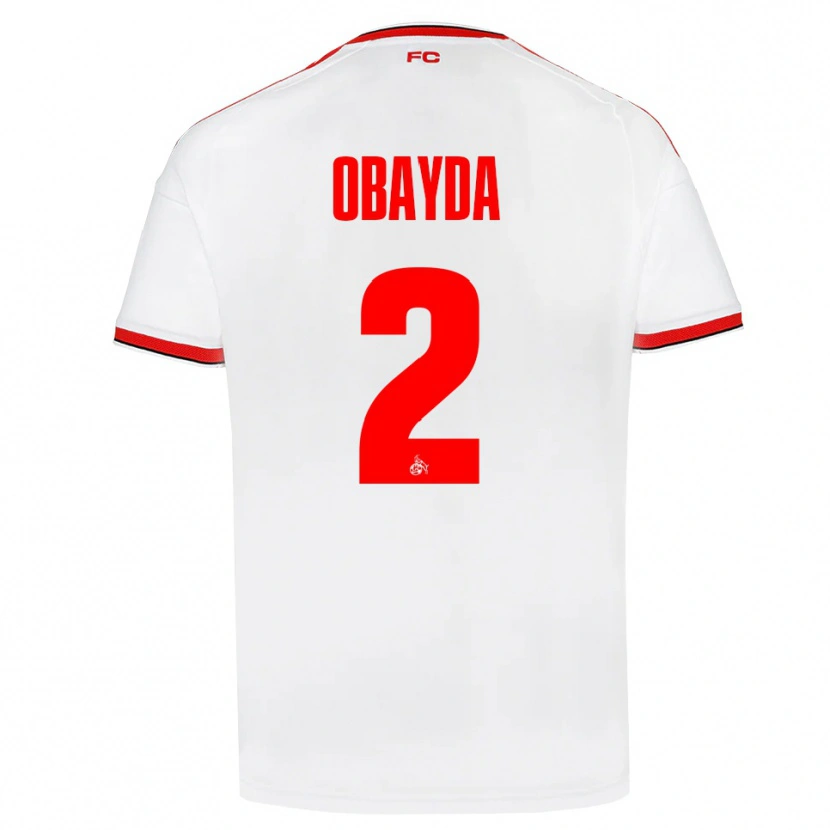 DanxenレディースYazan Obayda#2ホワイト レッド ブラックホームシャツ2026/27ジャージーユニフォーム