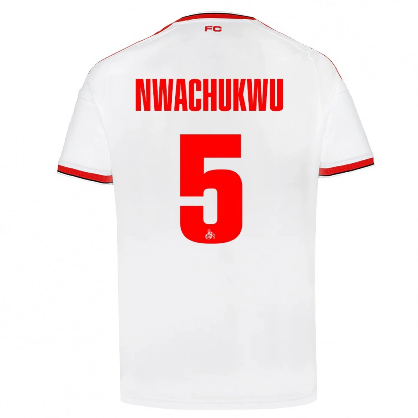 DanxenレディースBen Nwachukwu#5ホワイト レッド ブラックホームシャツ2026/27ジャージーユニフォーム