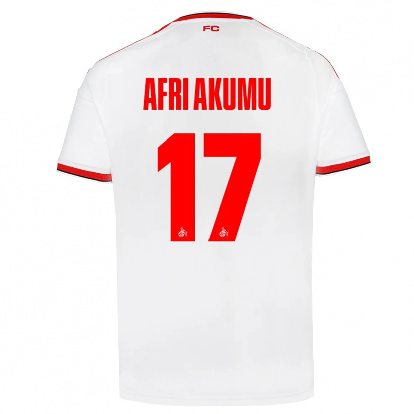 DanxenレディースMaik Afri Akumu#17ホワイト レッド ブラックホームシャツ2026/27ジャージーユニフォーム