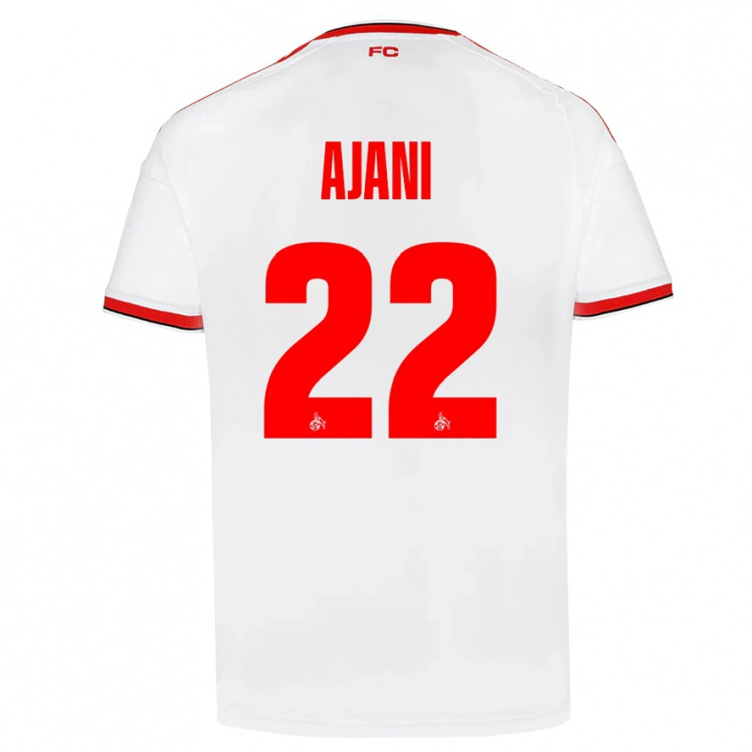 DanxenレディースMarvin Ajani#22ホワイト レッド ブラックホームシャツ2026/27ジャージーユニフォーム