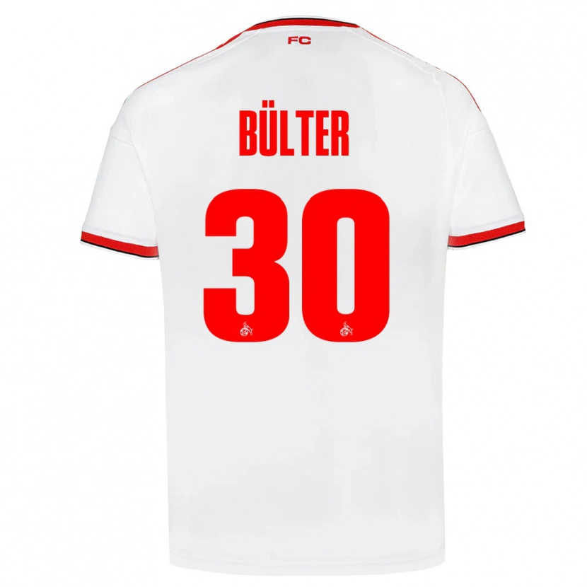 DanxenレディースMarius Bülter#30ホワイト レッド ブラックホームシャツ2026/27ジャージーユニフォーム