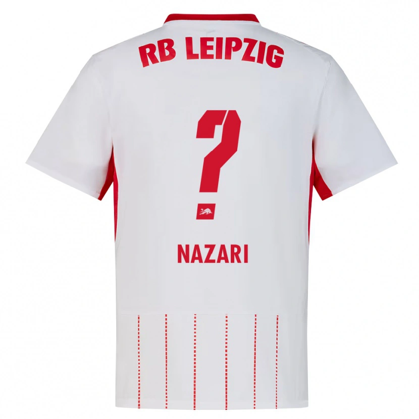 DanxenレディースAlireza Nazari#0レッド ホワイト イエローホームシャツ2026/27ジャージーユニフォーム