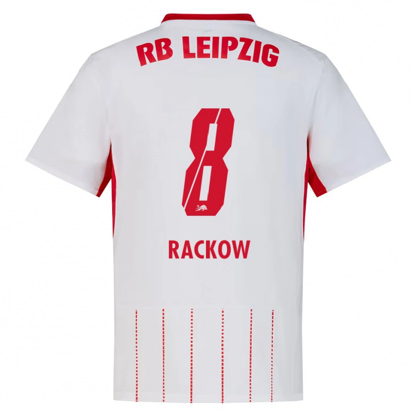 DanxenレディースGianna Rackow#8レッド ホワイト イエローホームシャツ2026/27ジャージーユニフォーム