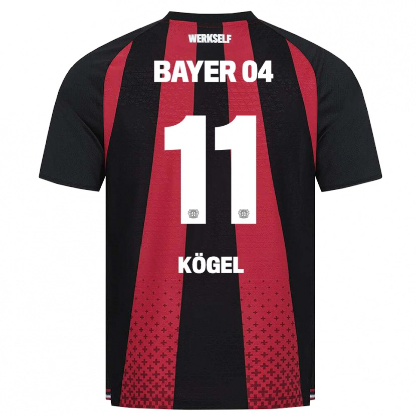 DanxenレディースKristin Kögel#11ブラック ホワイト レッドホームシャツ2026/27ジャージーユニフォーム