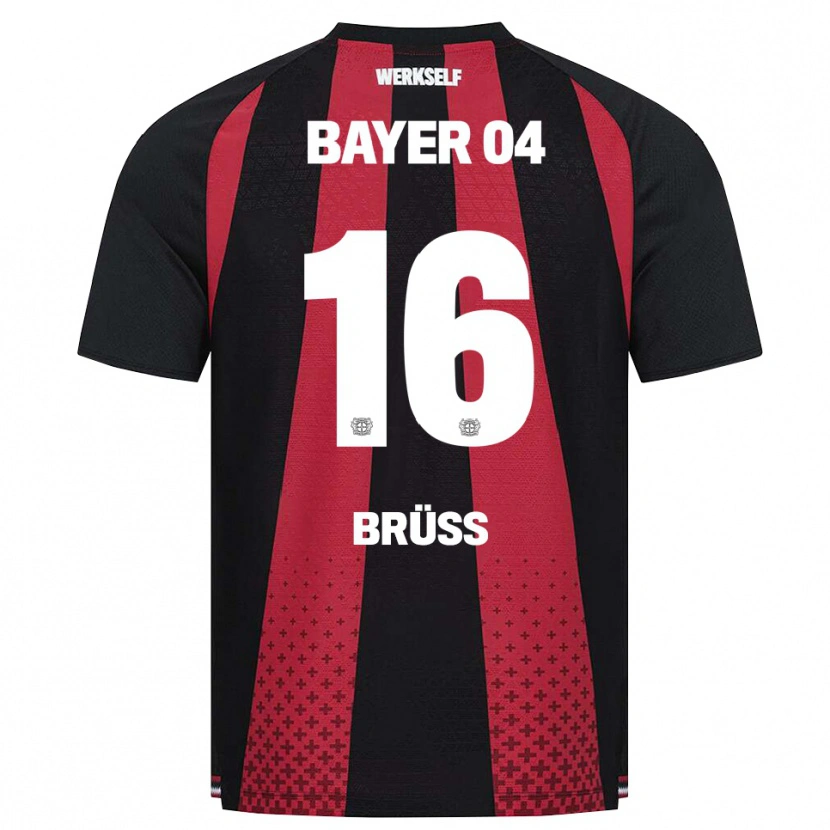 DanxenレディースTom Brüss#16ブラック ホワイト レッドホームシャツ2026/27ジャージーユニフォーム