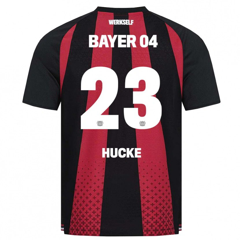 DanxenレディースLuan Hucke#23ブラック ホワイト レッドホームシャツ2026/27ジャージーユニフォーム