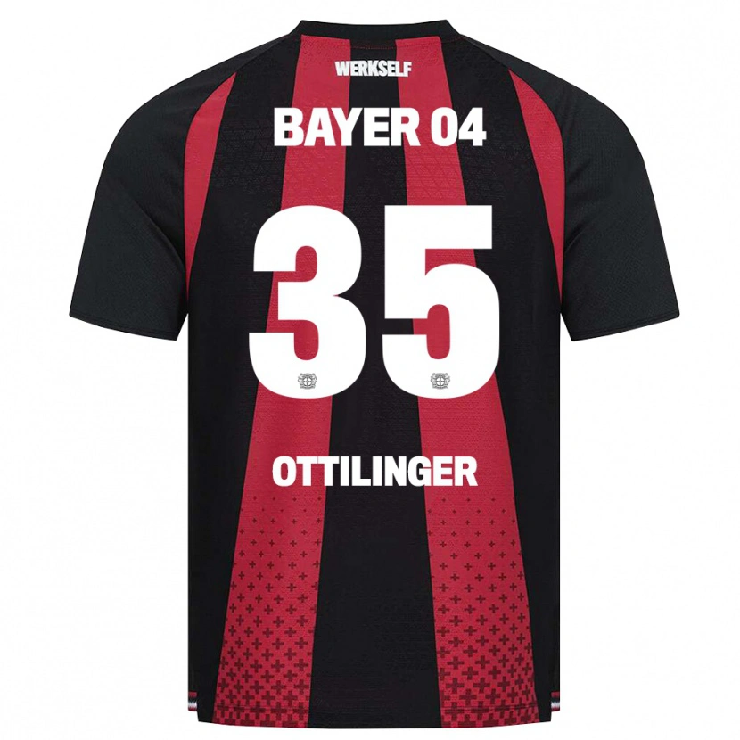 DanxenレディースMarc Ottilinger#35ブラック ホワイト レッドホームシャツ2026/27ジャージーユニフォーム