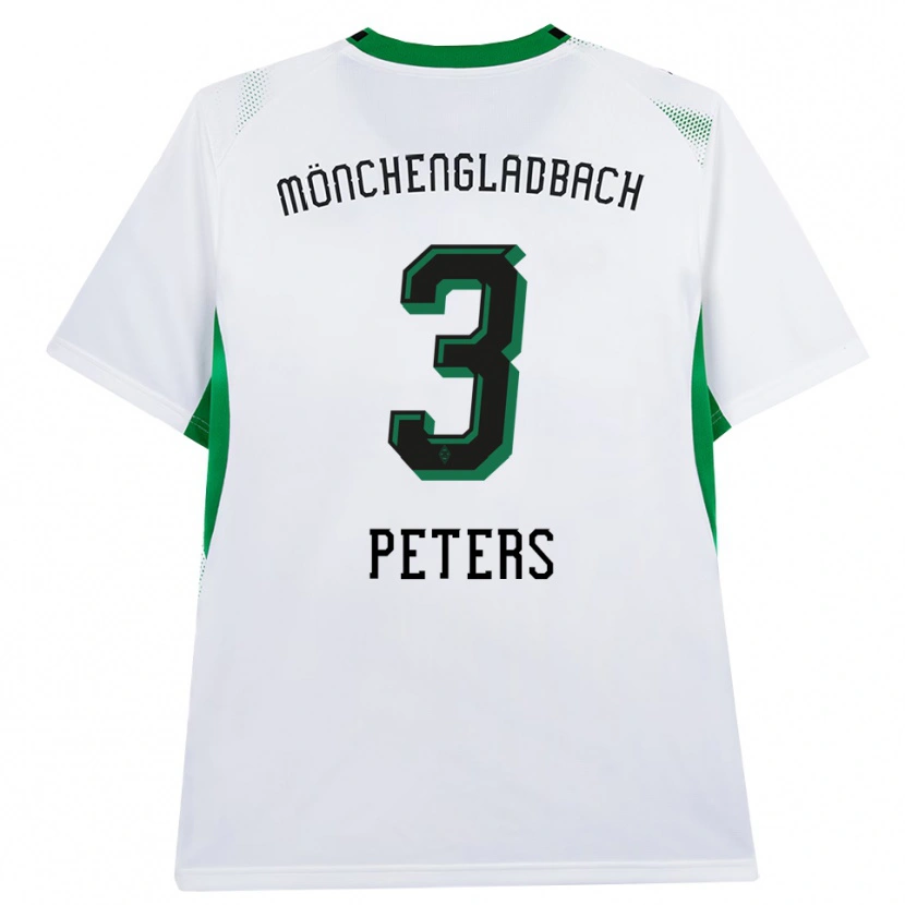 DanxenレディースNils Peters#3ホワイト ブラック グリーンホームシャツ2026/27ジャージーユニフォーム