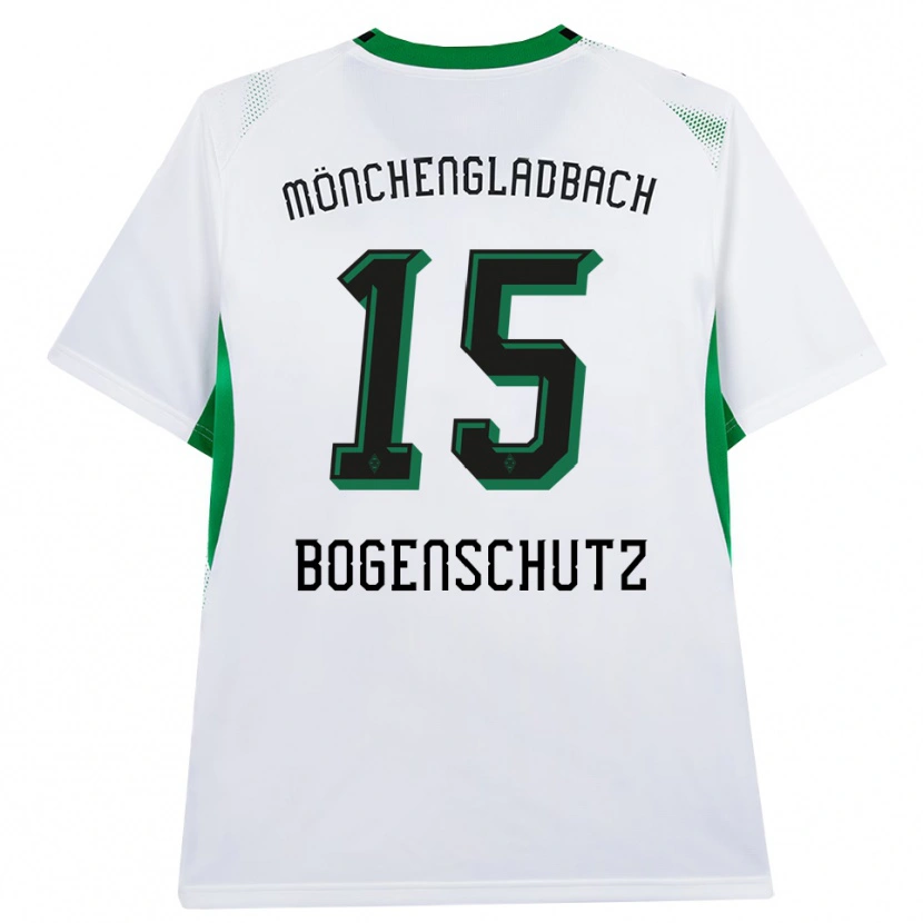 Danxenレディースケルスティン・ボーゲンシュッツ#15ホワイト ブラック グリーンホームシャツ2026/27ジャージーユニフォーム