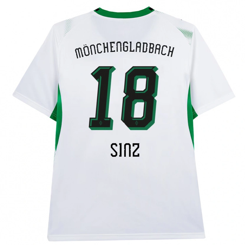 Danxenレディースミシェル・シンツ#18ホワイト ブラック グリーンホームシャツ2026/27ジャージーユニフォーム