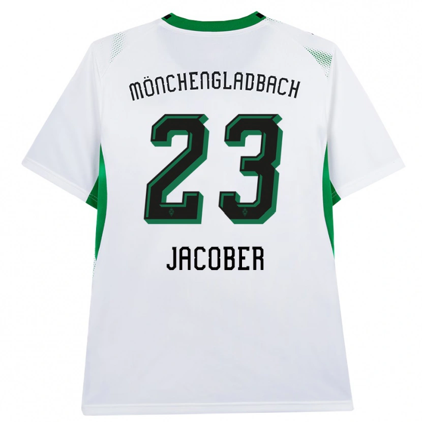 Danxenレディースマグダレナ・ジャコバー#23ホワイト ブラック グリーンホームシャツ2026/27ジャージーユニフォーム