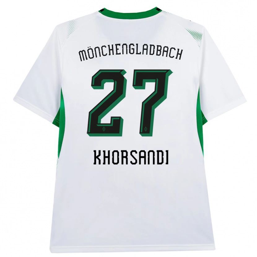 DanxenレディースRadin Khorsandi#27ホワイト ブラック グリーンホームシャツ2026/27ジャージーユニフォーム