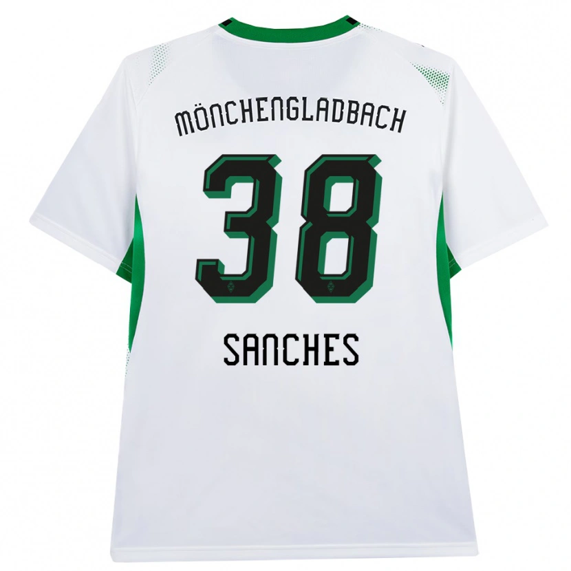 Danxenレディースイヴァンドロ・ボルジェス・サンチェス#38ホワイト ブラック グリーンホームシャツ2026/27ジャージーユニフォーム
