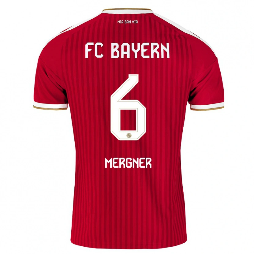 DanxenレディースMax Mergner#6レッド ホワイト ブルーホームシャツ2026/27ジャージーユニフォーム