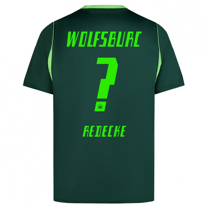 DanxenレディースJan Redecke#0ダークグリーン ホワイトホームシャツ2026/27ジャージーユニフォーム
