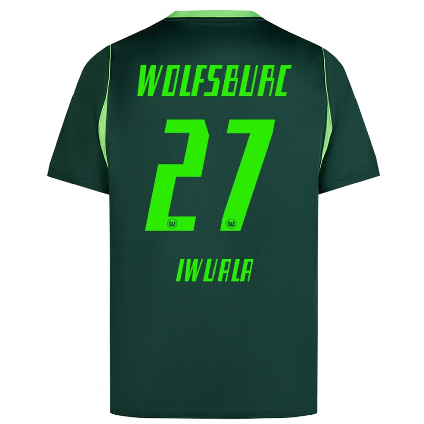DanxenレディースChisom Iwuala#27ダークグリーン ホワイトホームシャツ2026/27ジャージーユニフォーム