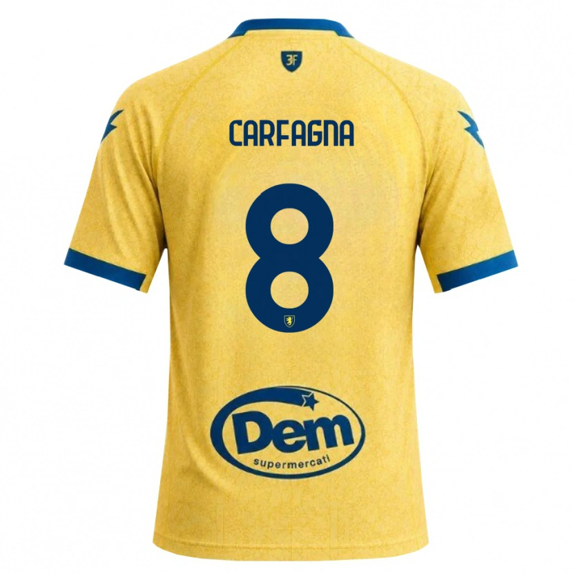 DanxenレディースMatteo Carfagna#8カーキ ブラック ブルーホームシャツ2026/27ジャージーユニフォーム