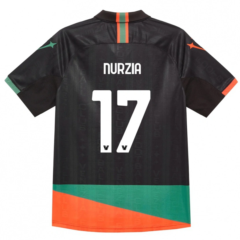 DanxenレディースMartina Nurzia#17ブラック オレンジ グリーンホームシャツ2026/27ジャージーユニフォーム