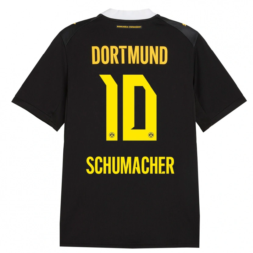 DanxenレディースRita Schumacher#10ブラック レッド イエローアウェイシャツ2026/27ジャージーユニフォーム