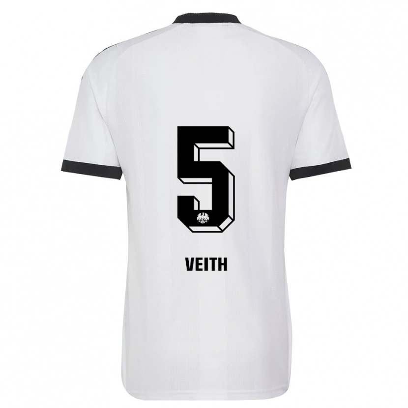 DanxenレディースTitus Veith#5ブラック ホワイトアウェイシャツ2026/27ジャージーユニフォーム