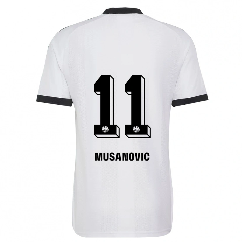 DanxenレディースHaris Musanovic#11ブラック ホワイトアウェイシャツ2026/27ジャージーユニフォーム