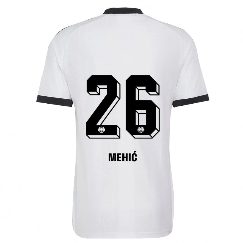 DanxenレディースLiam Mehić#26ブラック ホワイトアウェイシャツ2026/27ジャージーユニフォーム