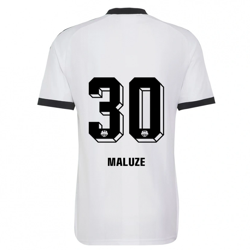 DanxenレディースJeremiaha Maluze#30ブラック ホワイトアウェイシャツ2026/27ジャージーユニフォーム