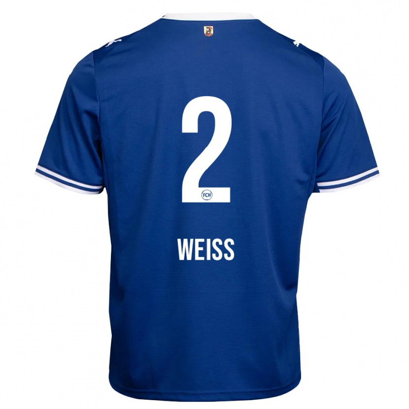 DanxenレディースPhilipp Weiß#2ロイヤルブルー ホワイトアウェイシャツ2026/27ジャージーユニフォーム