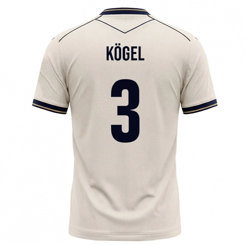 DanxenレディースElias Kögel#3オフホワイト インクブルーアウェイシャツ2026/27ジャージーユニフォーム