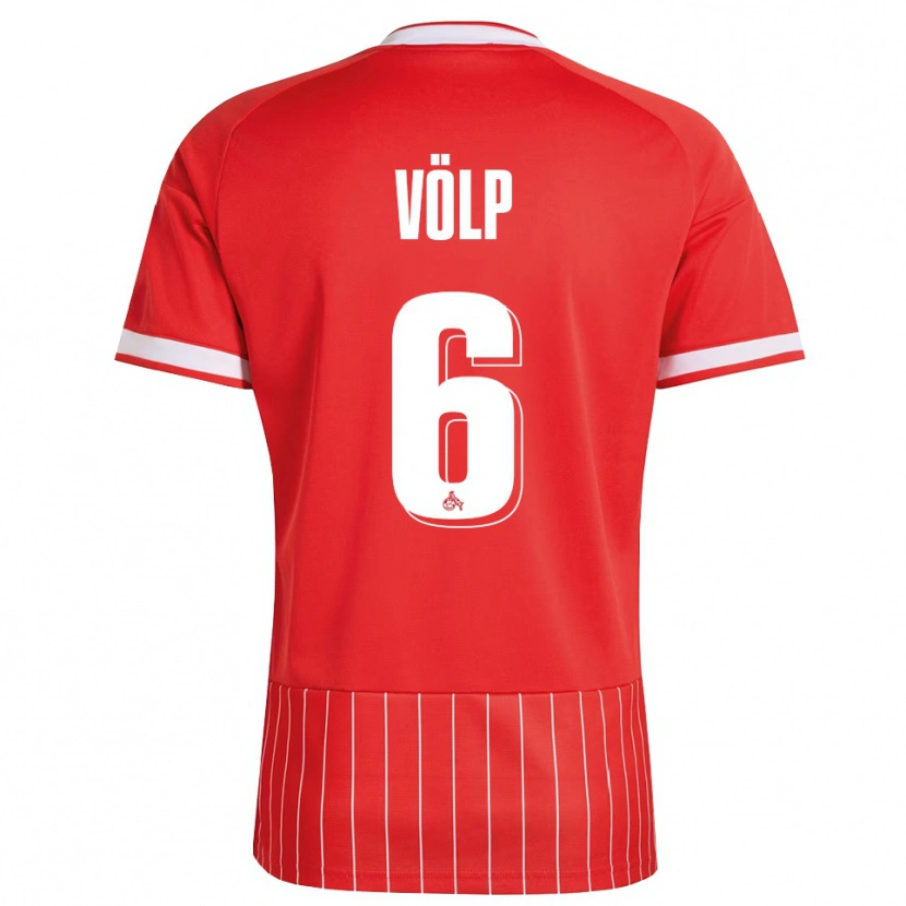 DanxenレディースLennard Völp#6レッド ホワイト グリーンアウェイシャツ2026/27ジャージーユニフォーム
