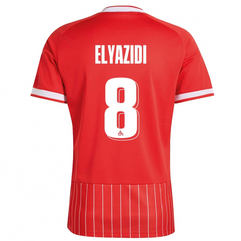 DanxenレディースIlias Elyazidi#8レッド ホワイト グリーンアウェイシャツ2026/27ジャージーユニフォーム