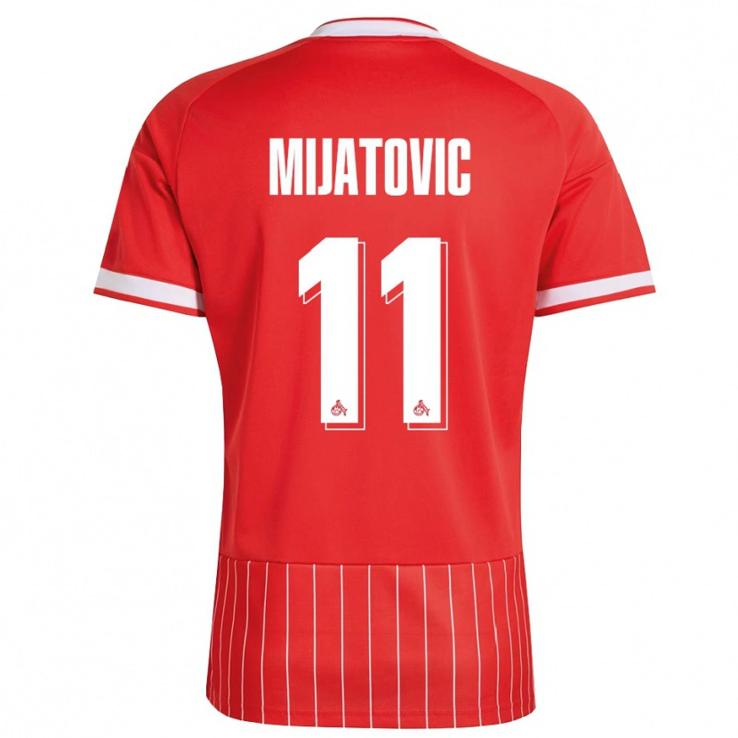 DanxenレディースLuca Mijatovic#11レッド ホワイト グリーンアウェイシャツ2026/27ジャージーユニフォーム