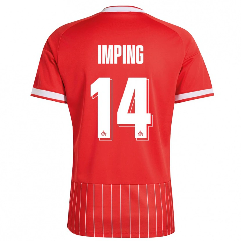 DanxenレディースCarlotta Imping#14レッド ホワイト グリーンアウェイシャツ2026/27ジャージーユニフォーム