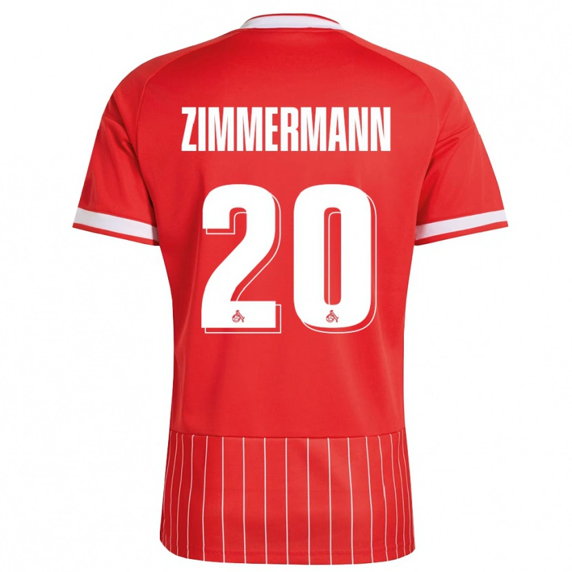DanxenレディースNick Zimmermann#20レッド ホワイト グリーンアウェイシャツ2026/27ジャージーユニフォーム