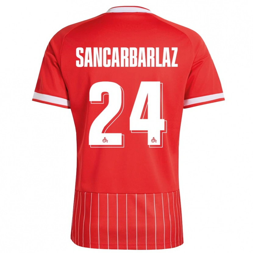 DanxenレディースKeyhan Sancarbarlaz#24レッド ホワイト グリーンアウェイシャツ2026/27ジャージーユニフォーム