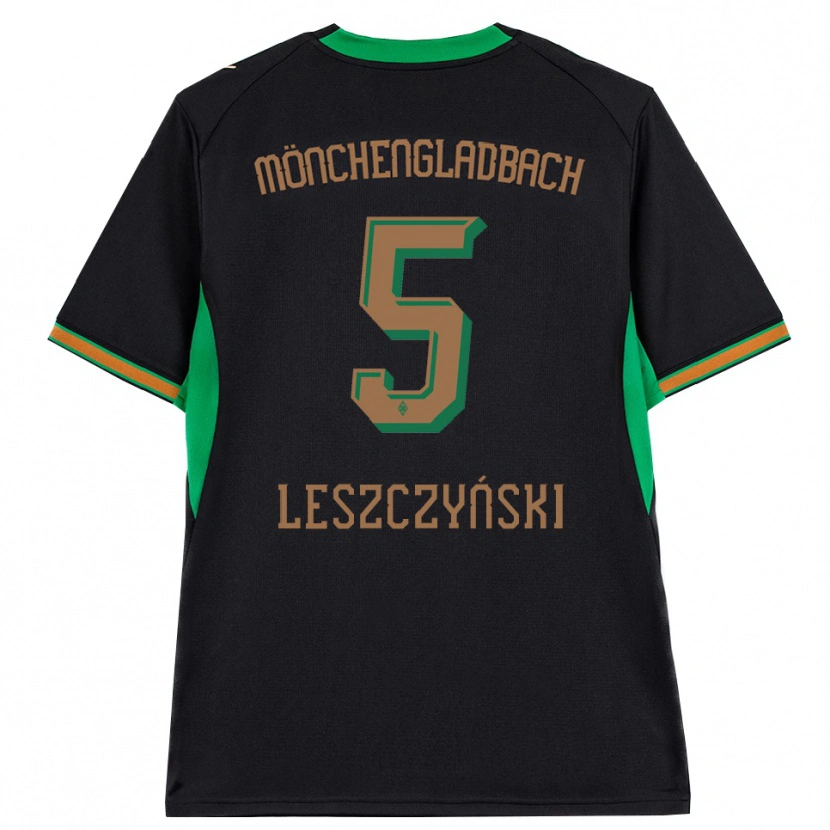 Danxenレディースジャン・レシュチンスキー#5ブラック オレンジ グリーン ブラウンアウェイシャツ2026/27ジャージーユニフォーム