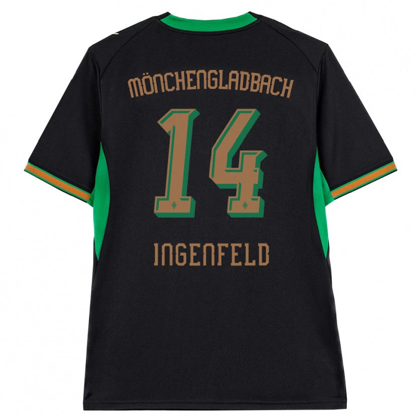 DanxenレディースPaul Ingenfeld#14ブラック オレンジ グリーン ブラウンアウェイシャツ2026/27ジャージーユニフォーム