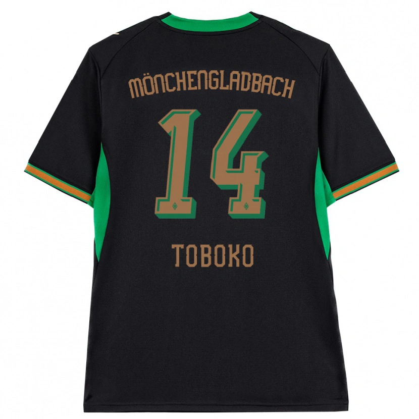 DanxenレディースRubén Toboko#14ブラック オレンジ グリーン ブラウンアウェイシャツ2026/27ジャージーユニフォーム