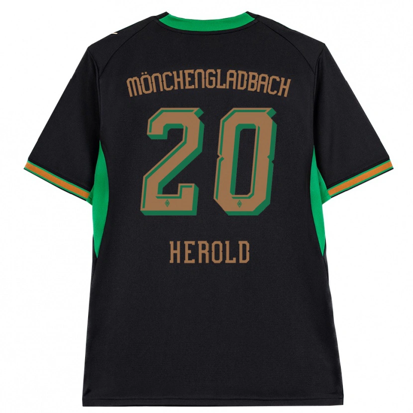 Danxenレディースデビッドヘロルド#20ブラック オレンジ グリーン ブラウンアウェイシャツ2026/27ジャージーユニフォーム