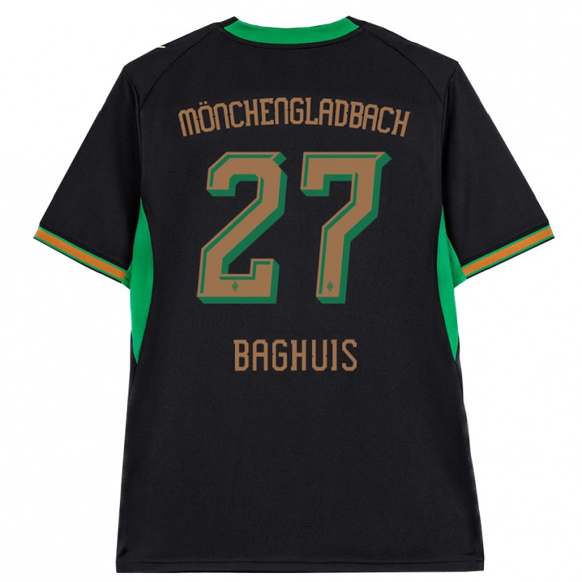 Danxenレディースシャンタル・バグイス#27ブラック オレンジ グリーン ブラウンアウェイシャツ2026/27ジャージーユニフォーム
