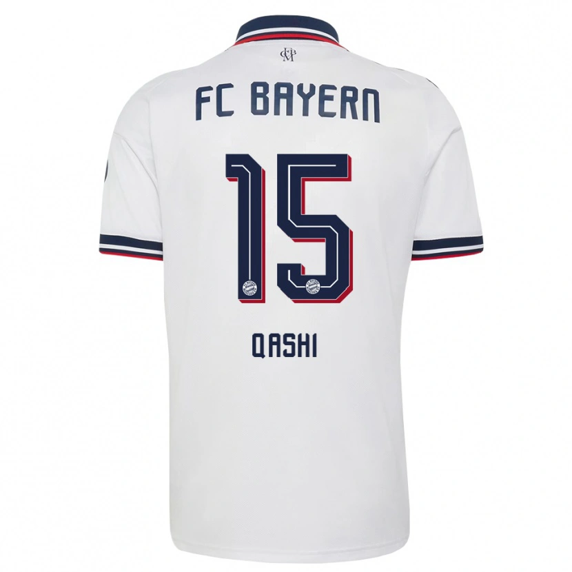 Danxenレディースユーセフ・カシ#15ホワイト グレー レッドアウェイシャツ2026/27ジャージーユニフォーム