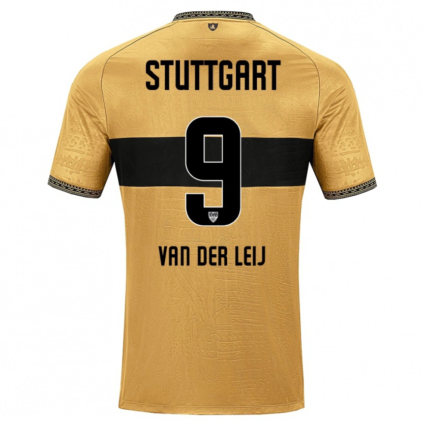 DanxenレディースTim Van Der Leij#9ブラウン ブラック ホワイトアウェイシャツ2026/27ジャージーユニフォーム