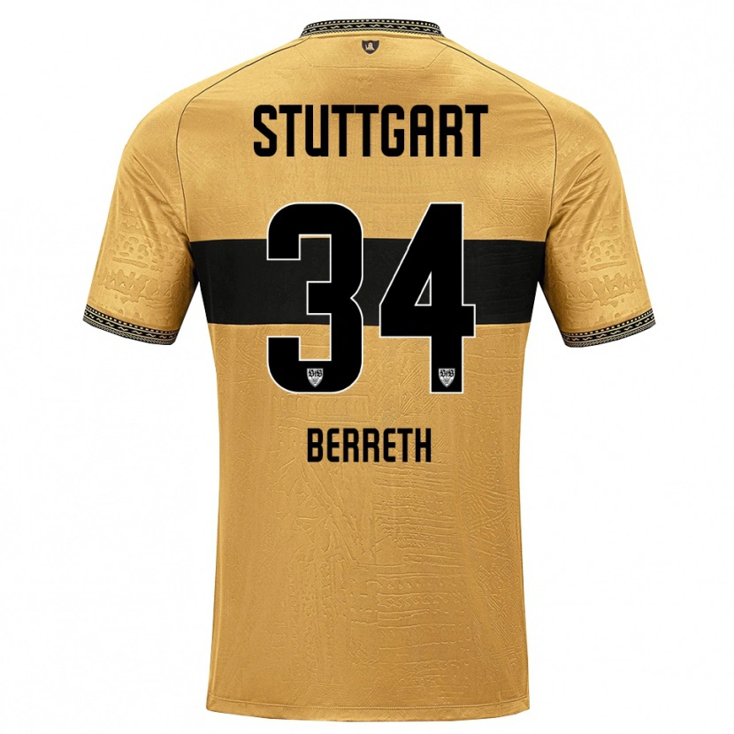 DanxenレディースLuca Berreth#34ブラウン ブラック ホワイトアウェイシャツ2026/27ジャージーユニフォーム