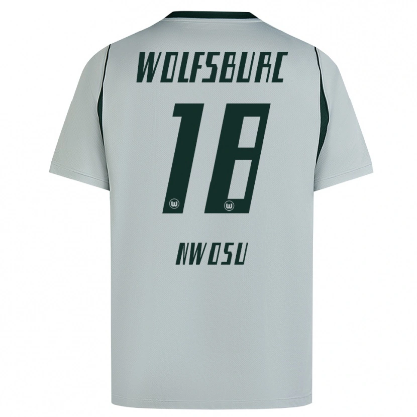 DanxenレディースLewis Nwosu#18グレー グリーンアウェイシャツ2026/27ジャージーユニフォーム