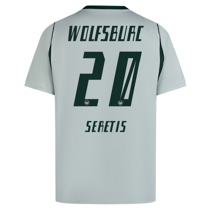 DanxenレディースIsaiah Seretis#20グレー グリーンアウェイシャツ2026/27ジャージーユニフォーム