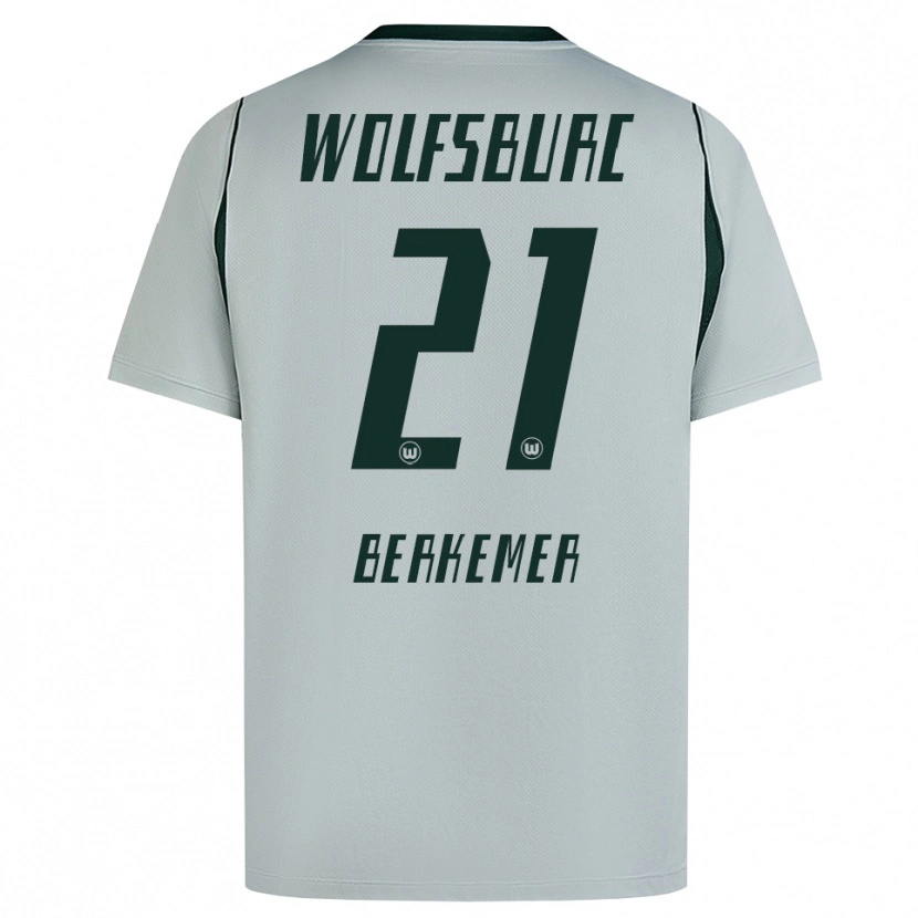 Danxenレディースメルビン・バーケマー#21グレー グリーンアウェイシャツ2026/27ジャージーユニフォーム