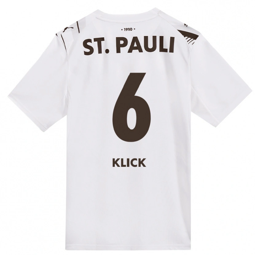 DanxenレディースArvid Klick#6カフェ ホワイト レッドアウェイシャツ2026/27ジャージーユニフォーム